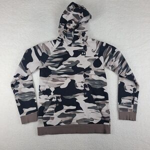 Under Armour Hoodie Boys YXL Black Brown Gray Camo Loose‎ Sweater Activewear